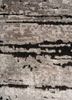 entropy grey and black wool and bamboo silk hand knotted Rug - CloseUp