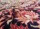 gulmarg red and orange silk hand knotted Rug - CloseUp
