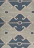 bedouin blue wool flat weaves Rug - CloseUp bedouin blue wool flat weaves Rug - CloseUp