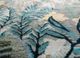 inde rose blue wool and silk hand knotted Rug - CloseUp inde rose blue wool and silk hand knotted Rug - CloseUp