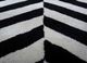 contour grey and black wool hand tufted Rug - CloseUp