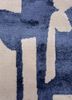 white noise ivory wool and bamboo silk hand knotted Rug - CloseUp white noise ivory wool and bamboo silk hand knotted Rug - CloseUp
