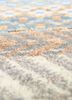 manchaha grey and black wool and bamboo silk hand knotted Rug - CloseUp
