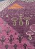 manchaha pink and purple wool and bamboo silk hand knotted Rug - CloseUp manchaha pink and purple wool and bamboo silk hand knotted Rug - CloseUp