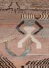 manchaha red and orange wool and bamboo silk hand knotted Rug - CloseUp
