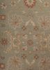 gulnar green wool hand knotted Rug - CloseUp gulnar green wool hand knotted Rug - CloseUp