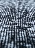lacuna grey and black wool hand knotted Rug - CloseUp