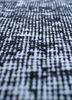 lacuna grey and black wool hand knotted Rug - CloseUp