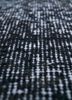 lacuna grey and black wool hand knotted Rug - CloseUp