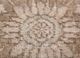 vintage beige and brown wool hand knotted Rug - CloseUp