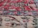 vintage red and orange wool hand knotted Rug - CloseUp vintage red and orange wool hand knotted Rug - CloseUp