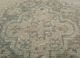vintage beige and brown wool hand knotted Rug - CloseUp