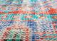 vintage red and orange wool hand knotted Rug - CloseUp vintage red and orange wool hand knotted Rug - CloseUp