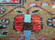 nuray red and orange wool hand knotted Rug - CloseUp nuray red and orange wool hand knotted Rug - CloseUp