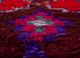 nuray red and orange wool hand knotted Rug - CloseUp