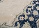 vintage ivory wool hand knotted Rug - CloseUp vintage ivory wool hand knotted Rug - CloseUp