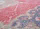 vintage pink and purple wool hand knotted Rug - CloseUp