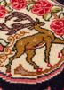 aalam pink and purple wool hand knotted Rug - CloseUp