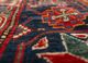 aalam red and orange wool hand knotted Rug - CloseUp