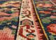 aalam blue wool hand knotted Rug - CloseUp