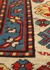 kiaan red and orange wool hand knotted Rug - CloseUp