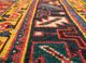kiaan red and orange wool hand knotted Rug - CloseUp