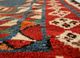 kiaan red and orange wool hand knotted Rug - CloseUp