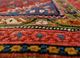 kiaan red and orange wool hand knotted Rug - CloseUp