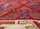 nayaab red and orange wool flat weaves Rug - CloseUp