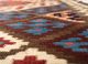 nayaab red and orange wool flat weaves Rug - CloseUp nayaab red and orange wool flat weaves Rug - CloseUp
