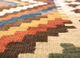 nayaab blue wool flat weaves Rug - CloseUp