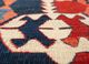 nayaab blue wool flat weaves Rug - CloseUp nayaab blue wool flat weaves Rug - CloseUp