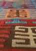 nayaab red and orange wool flat weaves Rug - CloseUp nayaab red and orange wool flat weaves Rug - CloseUp
