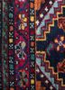 aalam blue wool hand knotted Rug - CloseUp