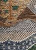 manchaha beige and brown wool and bamboo silk hand knotted Rug - CloseUp