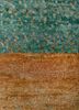 kavi x manchaha green wool hand knotted Rug - CloseUp kavi x manchaha green wool hand knotted Rug - CloseUp