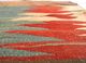 nayaab red and orange wool flat weaves Rug - CloseUp