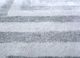 azalea grey and black viscose hand knotted Rug - CloseUp