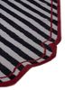 alhambra grey and black wool flat weaves Rug - Corner