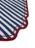 alhambra blue wool flat weaves Rug - Corner