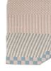 checkers ivory wool flat weaves Rug - Corner
