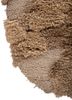 aprezo beige and brown acrylic hand knotted Rug - Corner