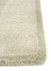 blythe green wool hand knotted Rug - Corner