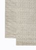 saga ivory wool hand loom Rug - Corner