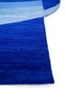 brahmaand blue wool hand knotted Rug - Corner