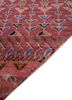 manchaha red and orange wool and bamboo silk hand knotted Rug - Corner