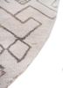 manchaha ivory wool and bamboo silk hand knotted Rug - Corner