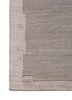 abrash grey and black wool flat weaves Rug - Corner