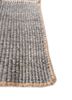 façade grey and black wool flat weaves Rug - Corner façade grey and black wool flat weaves Rug - Corner