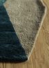come around green wool and viscose hand tufted Rug - Corner come around green wool and viscose hand tufted Rug - Corner